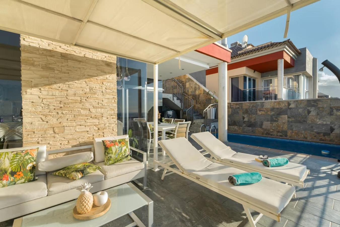 Villa Golden Horizon Con Piscina Privada Climatizada Santa Úrsula Buitenkant foto